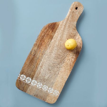 Wooden Chopping Carving Board With Handle  